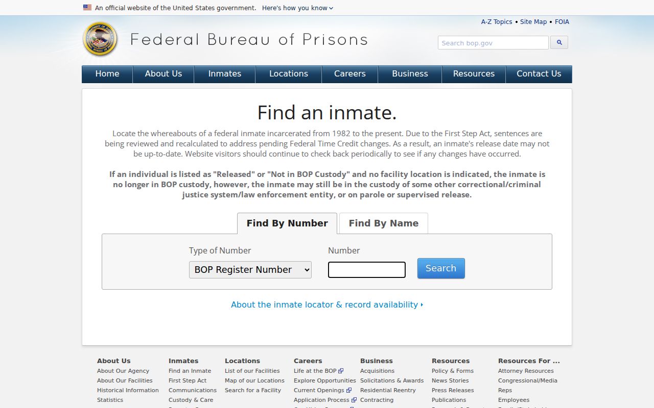 South Carolina court records federal custody locator boundary